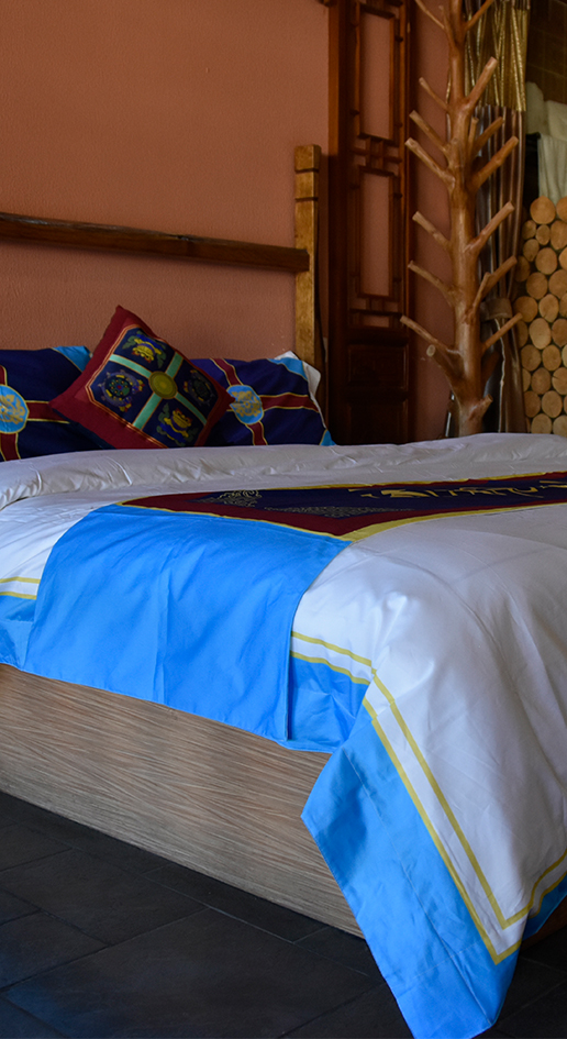 民族风格床上用品、藏族元素民宿床上用品